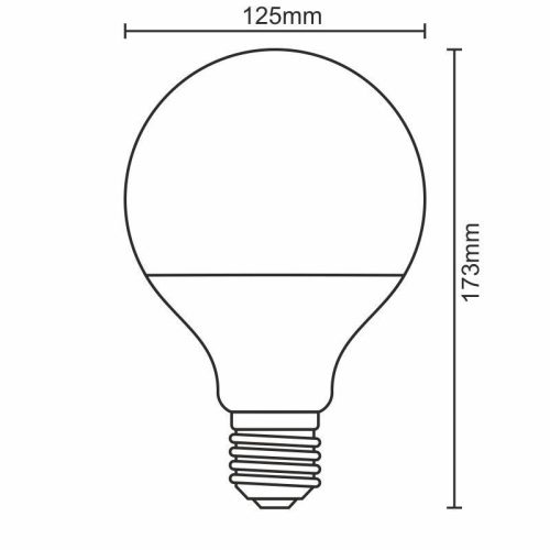 LED izzó 20W 3000K E27 meleg fehér Ø125x173mm ZLS914