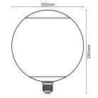 LED Filament izzó 4W E27 1800K extra meleg füstszínű üveg ZSF101