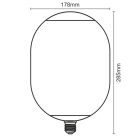 LED Filament izzó 4W E27 1800K extra meleg füstszínű üveg ZSF102