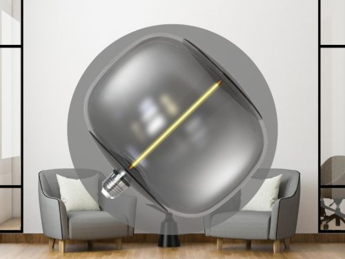LED filament izzó 4W E27 T220 Smoke SLIM, 1800K, 100 lm - ZSF103