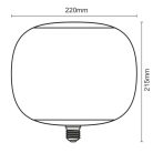 LED filament izzó 4W E27 T220 Smoke SLIM, 1800K, 100 lm - ZSF103