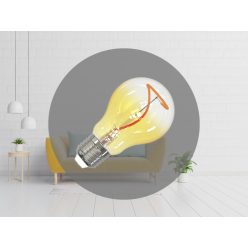  LED izzó filament 4W 100lm E27 1800K extra meleg sárga üveg - ZSF106
