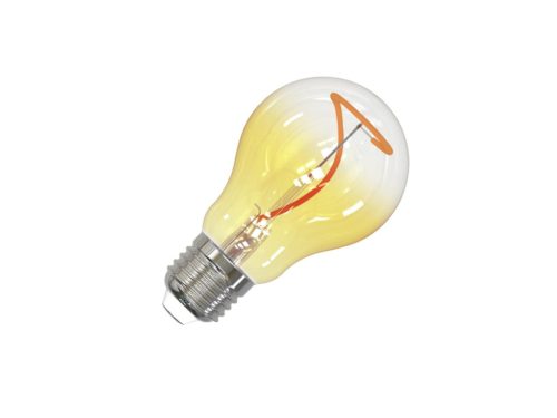LED izzó filament 4W 100lm E27 1800K extra meleg sárga üveg - ZSF106