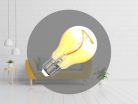 LED izzó filament 4W 100lm E27 1800K extra meleg sárga üveg - ZSF106