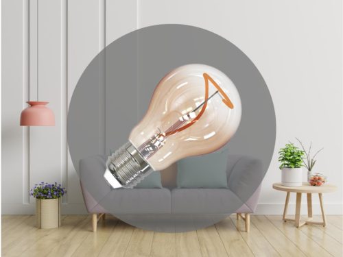 LED izzó filament 4W 100lm E27 1800K extra meleg barna üveg - ZSF107