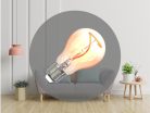 LED izzó filament 4W 100lm E27 1800K extra meleg barna üveg - ZSF107