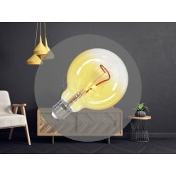   LED izzó filament 4W 100lm E27 1800K extra meleg sárga üveg - ZSF109
