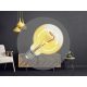 LED izzó filament 4W 100lm E27 1800K extra meleg sárga üveg - ZSF109