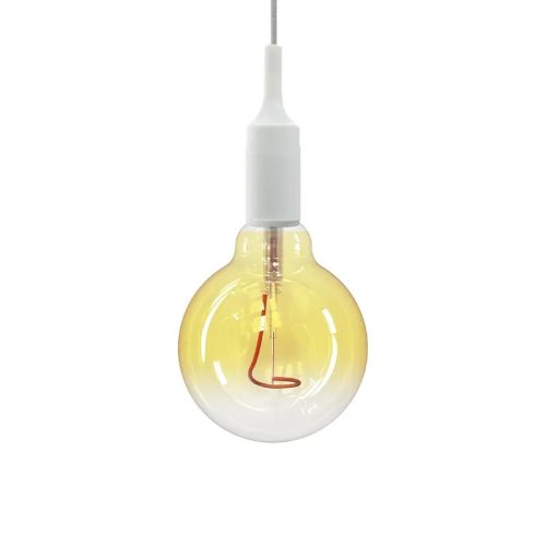 LED izzó filament 4W 100lm E27 1800K extra meleg sárga üveg - ZSF109
