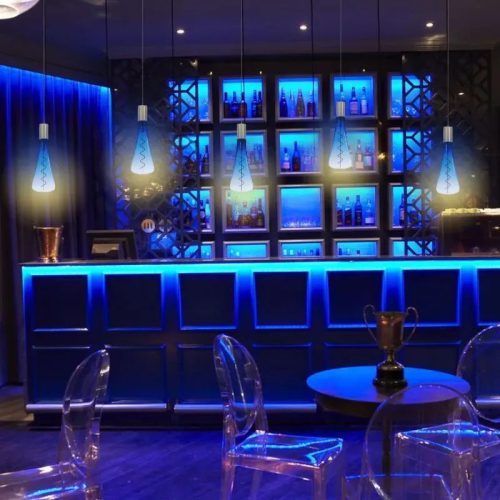 LED izzó filament 5W 150lm E27 1800K extra meleg kék üveg - ZSF110