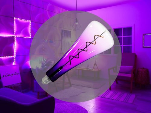 LED izzó filament 5W 150lm E27 1800K extra meleg lila üveg - ZSF111