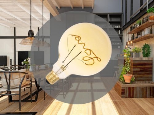 LED filament izzó vintage "Love" 2W E27 120lm 2000K meleg fehér Ø125x172mm - ZSF112