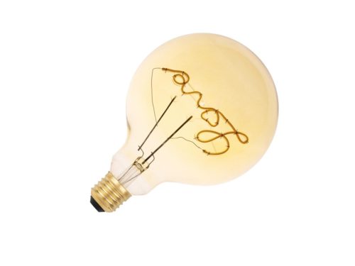 LED filament izzó vintage "Love" 2W E27 120lm 2000K meleg fehér Ø125x172mm - ZSF112