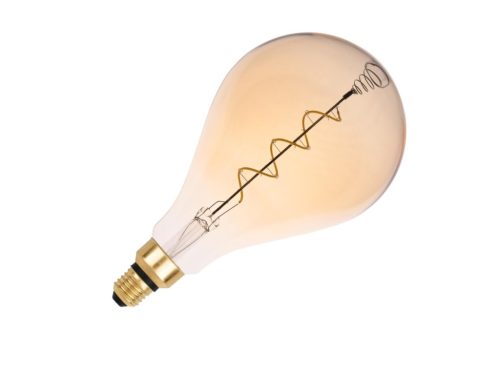 LED filament izzó spirál vintage 4W E27 250lm 2000K meleg fehér Ø160x300mm - ZSF113
