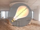 LED filament izzó spirál vintage 4W E27 250lm 2000K meleg fehér Ø160x300mm - ZSF113