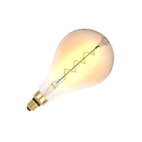 LED filament izzó spirál vintage 4W E27 250lm 2000K meleg fehér Ø160x300mm - ZSF113