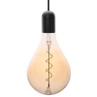 LED filament izzó spirál vintage 4W E27 250lm 2000K meleg fehér Ø160x300mm - ZSF113