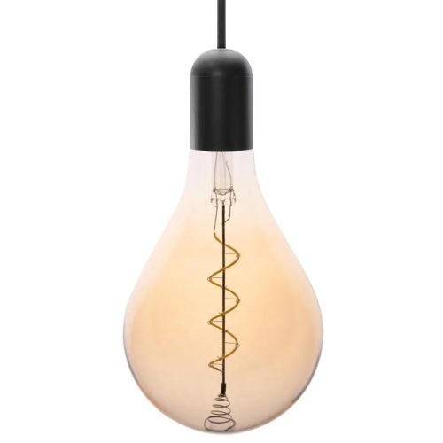 LED filament izzó spirál vintage 4W E27 250lm 2000K meleg fehér Ø160x300mm - ZSF113