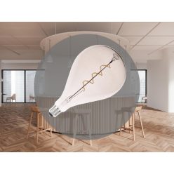   LED filament izzó spirál füstszínű 4W E27 150lm 2000K meleg fehér Ø160x300mm - ZSF114