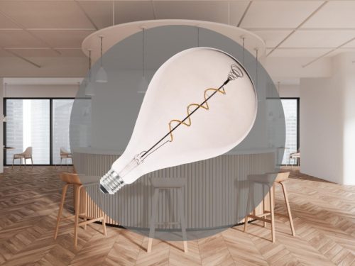 LED filament izzó spirál füstszínű 4W E27 150lm 2000K meleg fehér Ø160x300mm - ZSF114