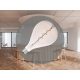 LED filament izzó spirál füstszínű 4W E27 150lm 2000K meleg fehér Ø160x300mm - ZSF114