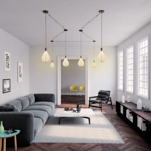 LED filament izzó spirál füstszínű 4W E27 150lm 2000K meleg fehér Ø160x300mm - ZSF114