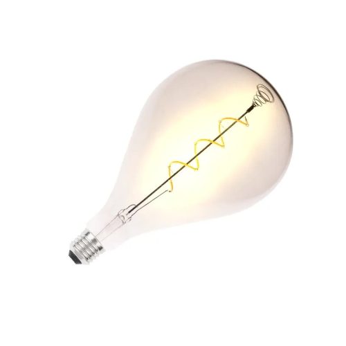 LED filament izzó spirál füstszínű 4W E27 150lm 2000K meleg fehér Ø160x300mm - ZSF114