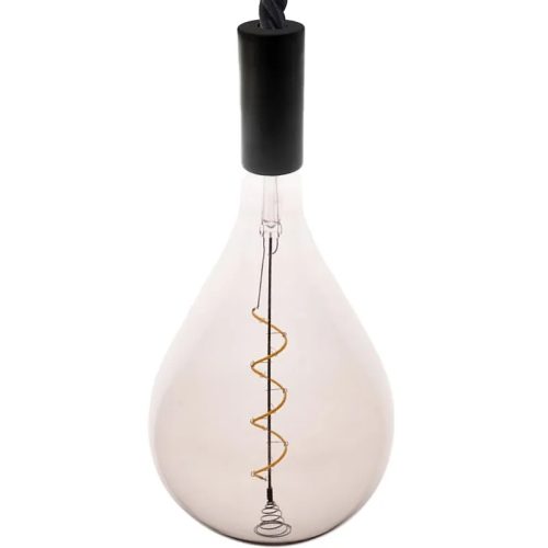 LED filament izzó spirál füstszínű 4W E27 150lm 2000K meleg fehér Ø160x300mm - ZSF114