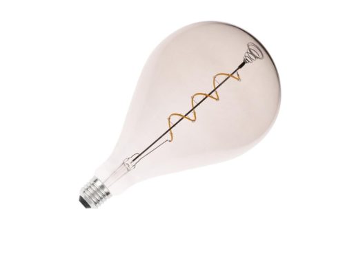 LED filament izzó spirál füstszínű 4W E27 150lm 2000K meleg fehér Ø160x300mm - ZSF114