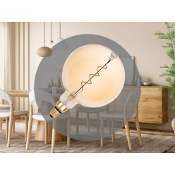   LED filament izzó spirál vintage 4W E27 250lm 2000K meleg fehér Ø200x300mm - ZSF115