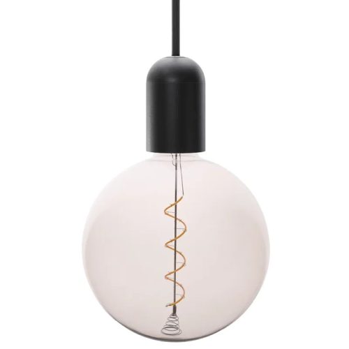 LED filament izzó spirál füstszínű 4W E27 150lm 2000K meleg fehér Ø200x300mm - ZSF116