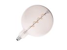 LED filament izzó spirál füstszínű 4W E27 150lm 2000K meleg fehér Ø200x300mm - ZSF116