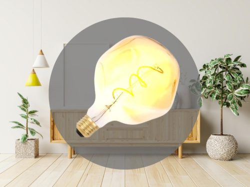 LED filament izzó vintage füstszínű 4W E27 250lm 2000K meleg fehér Ø125x172mm - ZSF117