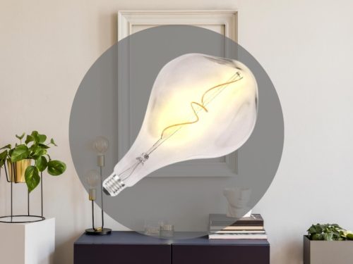 LED filament izzó kupola 4W E27 2000K extra meleg fehér Ø160x280mm - ZSF120
