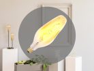 LED filament izzó kupola 4W E27 2000K extra meleg fehér Ø110x307mm - ZSF121