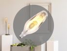 LED filament izzó kupola 4W E27 2000K extra meleg fehér Ø110x307mm - ZSF122