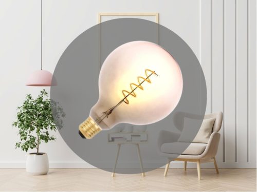 LED filament izzó spirál 4W E27 2000K extra meleg fehér Ø125x172mm - ZSF123