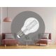 LED filament izzó 9W E27 3000K meleg fehér üveg ZWF102