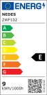 LED filament izzó 9W E27 3000K meleg fehér üveg ZWF102