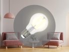 LED filament izzó 9W E27 3000K meleg fehér üveg ZWF102