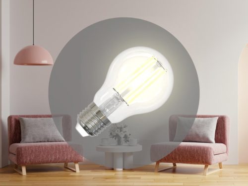 LED filament izzó 9W E27 3000K meleg fehér üveg ZWF102
