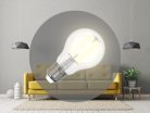 LED filament izzó 13W E27 3000K meleg fehér üveg ZWF103