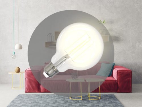 LED filament izzó 13W E27 1520lm 3000K meleg fehér Ø95x140 - ZWF104