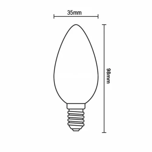 LED filament izzó 7,5W E27 4000K semleges fehér üveg ZWF201