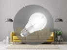 LED filament izzó 13W E27 4000K semleges fehér üveg ZWF203