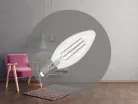 LED filament izzó 4,5W E14 4000K semleges fehér üveg ZWF206