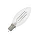 LED Filament Izzó 4,5W 470lm Meleg fehér 4000K Áttetsző E14 - ZWF206